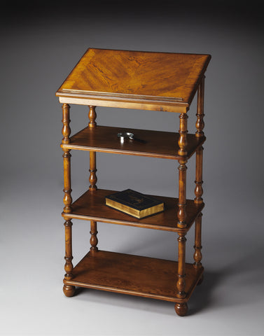 Butler Alden Vintage Oak Library Stand
