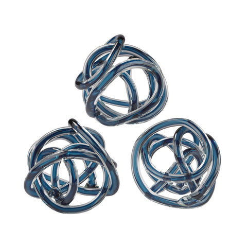 Navy Blue Glass Knot