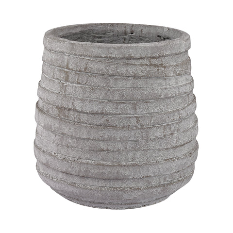 Barn Gray Corrugated Pot