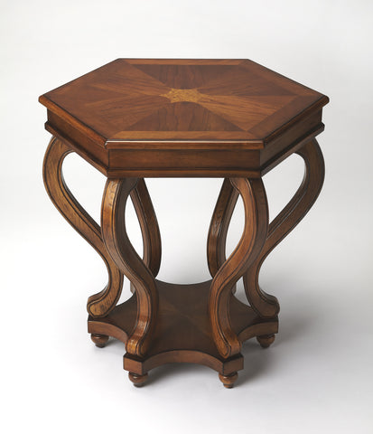 Butler Margaret Olive Ash Burl Accent Table