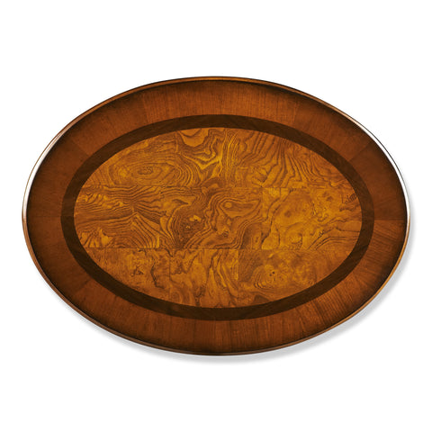 Butler Whitley Olive Ash Burl Oval Side Table
