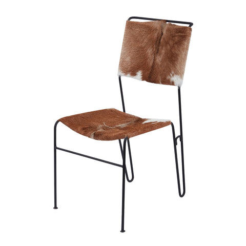 Goatskin Tuft Side Chair