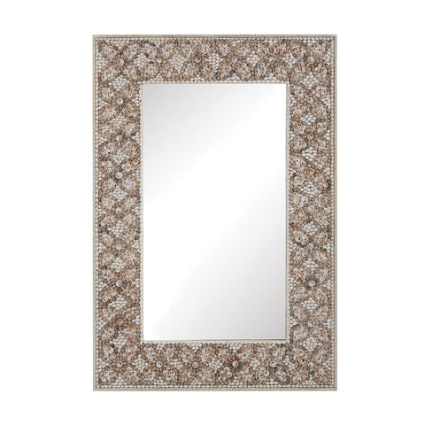 Cross Hatch Shell Mirror