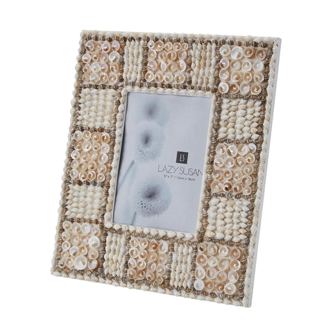 5X7 Natural Shell Mosaic Frame