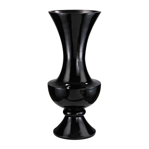 Wide Urn Gloss black Planter