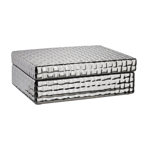 Textured Ceramic Jewelry Box 