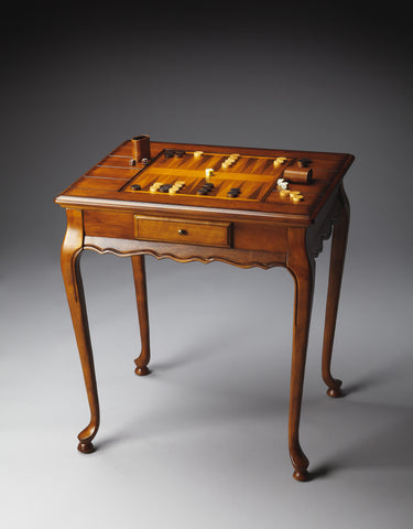 Butler Bannockburn Olive Ash Burl Game Table
