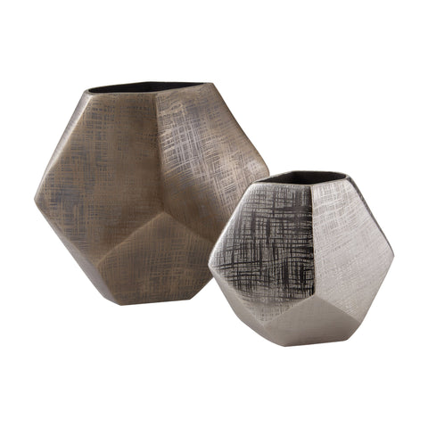 Faceted Cube Vases