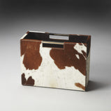 Butler San Angelo Hair-On-Hide Magazine Rack