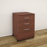 Essentials 3-Drawer Mobile Filing Cabinet 19092 from Nexera, Moka