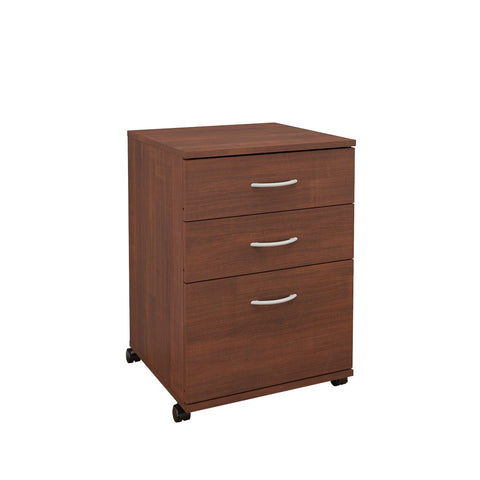 Essentials 3-Drawer Mobile Filing Cabinet 19092 from Nexera, Moka
