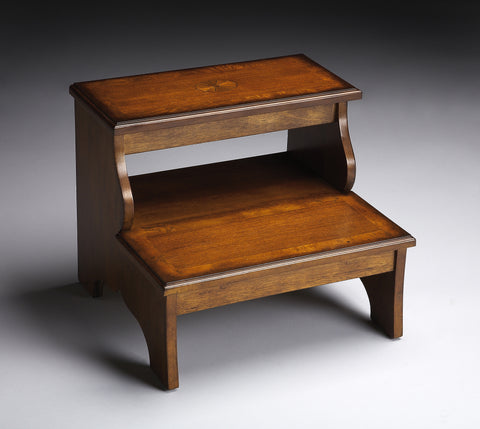 Butler Melrose Olive Ash Burl Step Stool