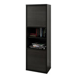Sereni-T 2-Door Bookcase 210306 from Nexera, Black and Ebony