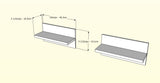 Liber-T Floating Shelves (2) 211103 from Nexera, White