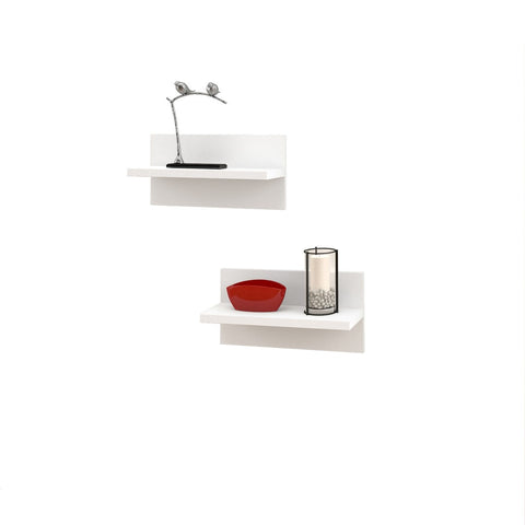 Liber-T Floating Shelves (2) 211103 from Nexera, White