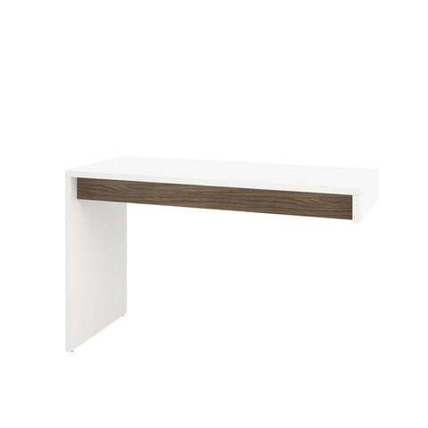 Liber-T Reversible Desk Panel 211303 from Nexera, White and Walnut