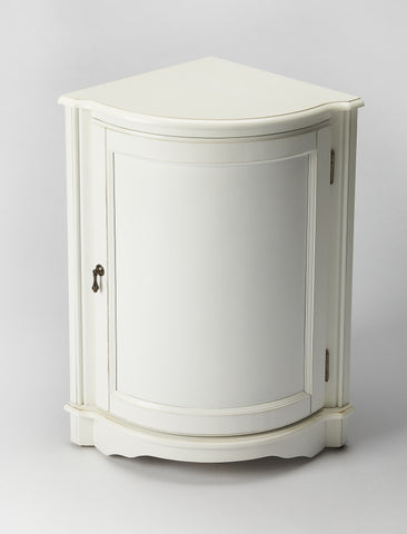 Butler Durham Cottage White Corner Cabinet