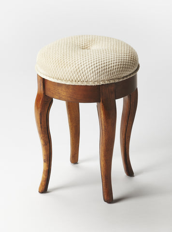 Butler Simone Olive Ash Burl Vanity Stool