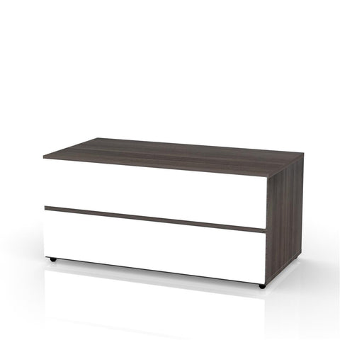 Nexera 220433 Allure 36-inch TV Stand, Ebony and White