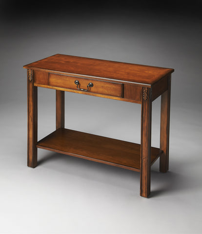Butler Sheridan Olive Ash Burl Console Table