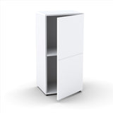 Nexera 221203 1-Door Bookcase, White