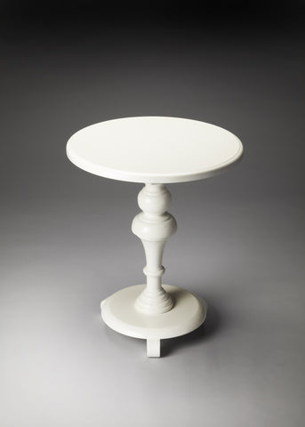 Butler Nicolet Glossy White Pedestal Table