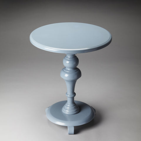 Butler Nicolet Glossy Wedgewood Pedestal Table