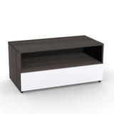 Nexera 221433 Allure 36-inch TV Stand, Ebony and White
