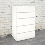Nexera 221503 5-Drawer Chest, White