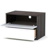 Nexera 222233 Night Stand, Ebony and White