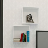 Nexera Wall Shelves 222503, Set of 2, White