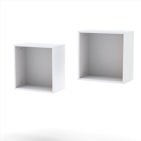 Nexera Wall Shelves 222503, Set of 2, White