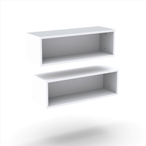 Nexera Wall Shelves 223503, Set of 2, White
