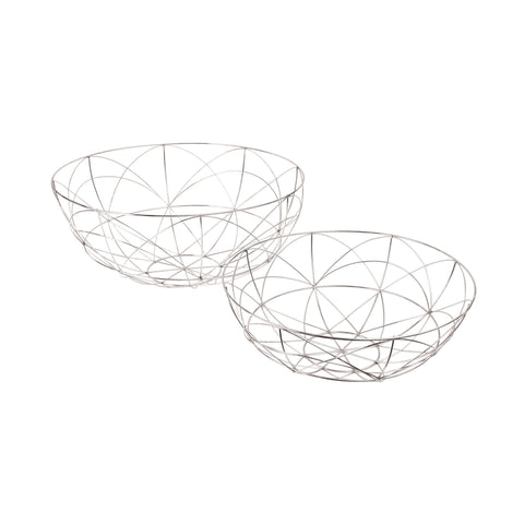 Silver Da Vinci Dishes- Set Of 2 