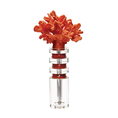 Fire Coral And Crystal Stand