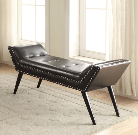 Leif & Starr 22592 Boat-Shaped Bench, Black