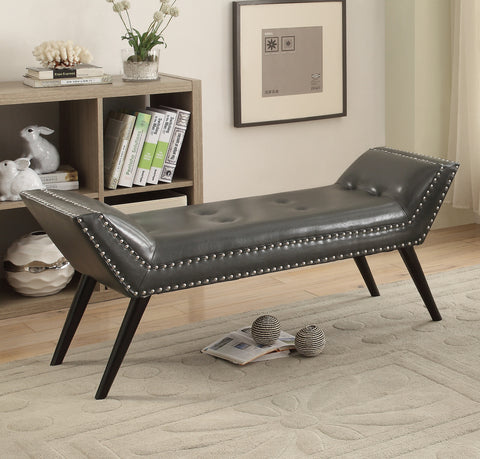 Leif & Starr 22592 Boat-Shaped Bench, Grey