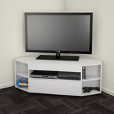 Nexera 226103 Blvd Corner TV Stand, White