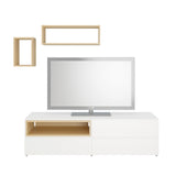 Insert Units (3) for 223103/223106 TV Stands, Natural Maple