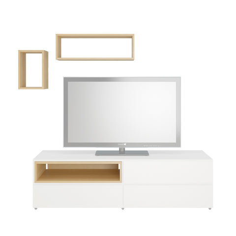 Insert Units (3) for 223103/223106 TV Stands, Natural Maple