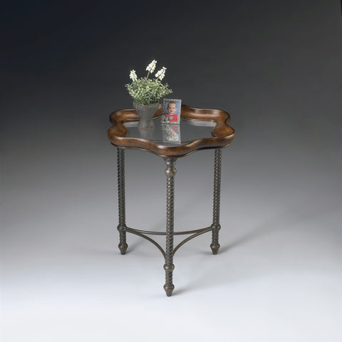 Butler Pamela Glass And Metal Accent Table