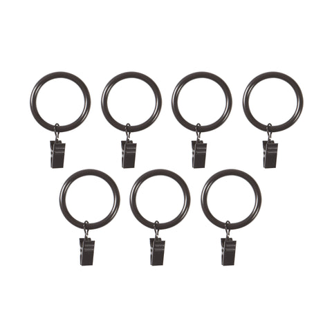 Clip Rings (7) Large 1 Espresso