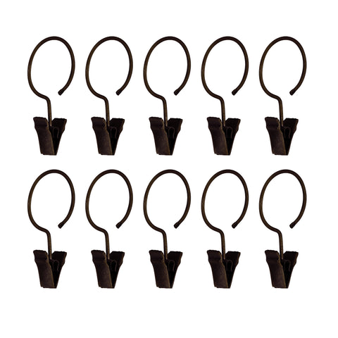 Clip Rings (10) Small 5/8 Espresso