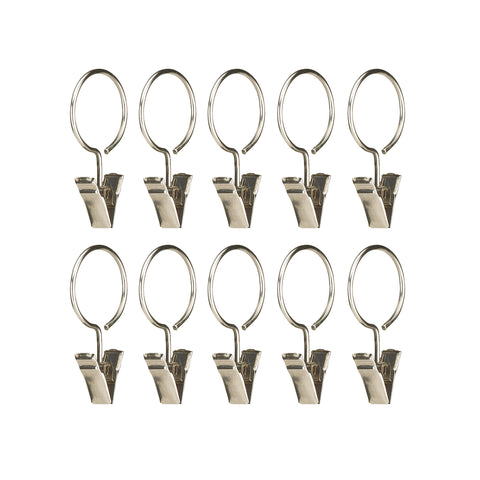 Clip Rings (10) Small 5/8 Nickel