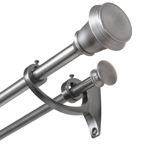 Bellair Double 5/8 1/2 Rod 88-120 Pewter