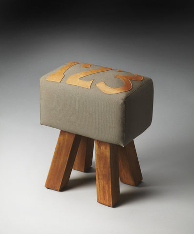 Butler Pumpernickel Vintage Upholstered Ottoman