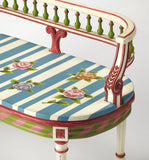 Butler Mansfield Hand Painted Bench