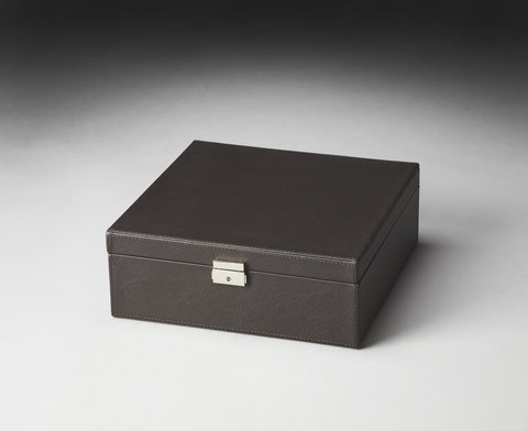 Butler Lido Brown Leather Storage Case