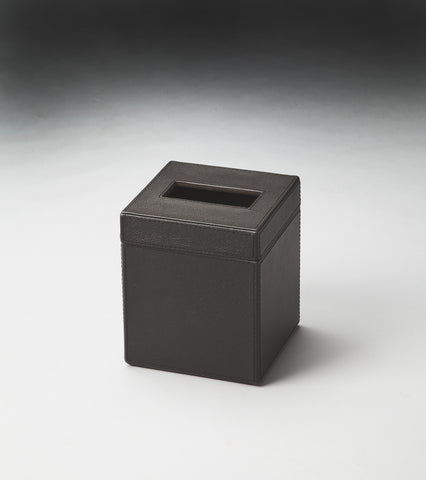 Butler Lido Brown Leather Tissue Box