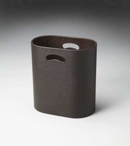 Butler Lido Brown Leather Storage Basket